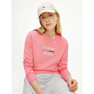 Tommy Jeans dámská růžová mikina - L (TIF)